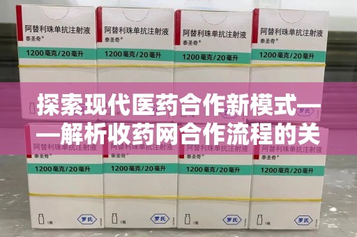 嘉兴探索现代医药合作新模式——解析收药网合作流程的关键要素