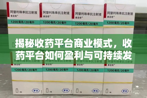 嘉兴揭秘收药平台商业模式，收药平台如何盈利与可持续发展之路